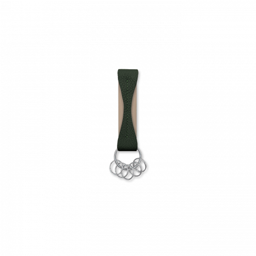 Key Holder2<br>German Shrunken CalfLamb<br>D.GreenBeige