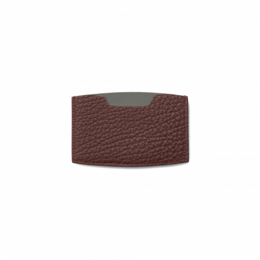 MN Card Holder<br>French Crisp CalfLamb<br>BrandyGrey