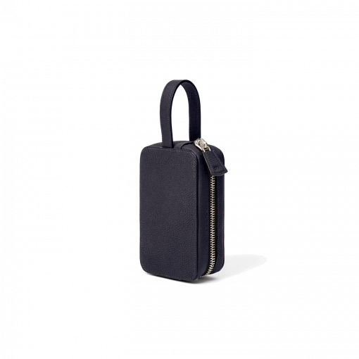 PMB Pouch<br>German Shrunken CalfLamb<br>Midnight BlueMidnight Blue